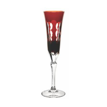 Kawali Red Champagne Flute